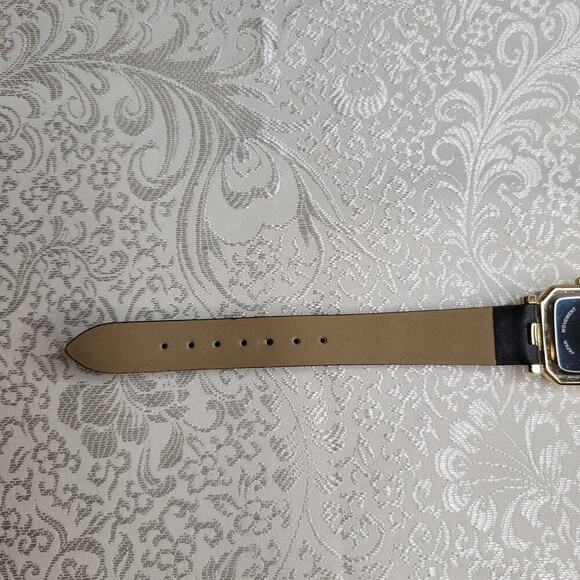 Isaac Mizrahi Live! watch women's‎ sparkly gold tone black faux leather working - Picture 9 of 10